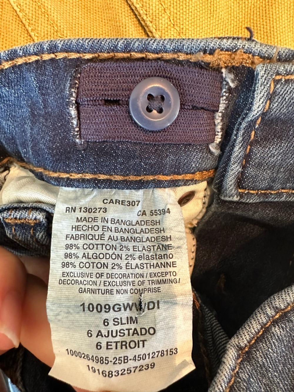 Girls Wrangler trouser style jeans size 6 slim in VEUC - Picture 4 of 5